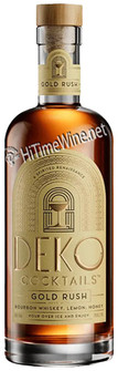 PICTURE OF DEKO COCKTAILS, DEKO GOLD RUSH, BOURBON WHISKEY, LEMON HONEY, SINGLE 375 MILLILITER BOTTLE