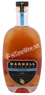 PICTURE OF BARREL WHISKEY 20 YEAR DECADE; 71.35%; 750 MILLILITER BOTTLE; FINISHED IN SPANISH BRANDY & HUNGARIAN OAK CASKS;