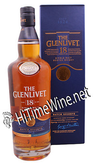 GLENLIVET 18YR 43% OLD BOTTLE 750ML SINGLE MALT SCOTCH WHISKY (NO BOX)