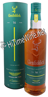 PICTURE OF GLENFIDDICH 16YR ASTON MARTIN FORMULA ONE TEAM; 43%; 750 MILLILITER BOTTLE; SINGLE MALT SCOTCH WHISKY
