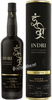 Picture of INDRI AGNEYA INDIAN WHISKY 46% 750ML MATURED IN SHERRY & BOURBON CASK
