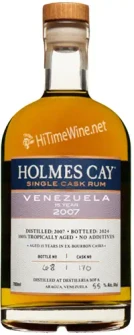 Picture of HOLMES CAY VENEZUELA 15YR 2007 55% EX-BOURBON CASK 750ML SINGLE CASK RUM; DISTILLED AT DESTILERA SOFIA