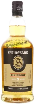 Picture of SPRINGBANK 114 PROOF 5YR 57% 700ML CAMPBELTOWN SINGLE MALT SCOTCH WHISKY