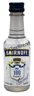 PICTURE OF SMIRNOFF 100 PROOF 50ml