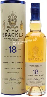 Picture of ROYAL BRACKLA 18YR 46% SHERRY CASK FINISH 700ML HIGHLAND SINGLE MALT SCOTCH WHISKY