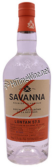 PICTURE OF SAVANNA REUION ISLAND RUM; 750 MILLILTER BOTTLE; 57.5% ALCOHOL BY VOLUME; RHUM GRAND AROME DE LA REUNION