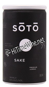 PICTURE OF SOTO SAKE JUNMAI BLACK CAN SAKE 180 MILLILITER CAN