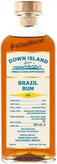 Picture of DOWN ISLAND SPIRITS BRAZIL 2011 RUM 700ML SINGLE CASK RUM SERIES