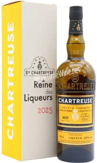 Picture of CHARTREUSE REINE DES LIQUEUR JAUNE 43% 2025 700ML FRANCE
