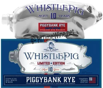 Picture of WHISTLEPIG PIGGYBANK 10YR RYE,WHITE & BLUE 1L TOASTS & ROASTS COLLECTORS EDITION