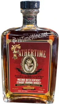 Picture of FATHERTIME BOURBON THE CABOOSE RED LABEL EMPTY NESTER STRENGTH; STRAIGHT BOURBON WHISKEY