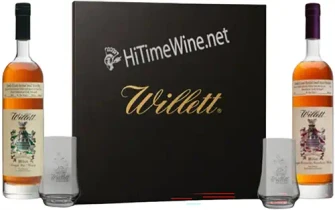 Picture of WILLETT DISTILLERY 2PK GIFT SET 4YR BOURBON & 4YR RYE WITH 2 GLASSES; KENTUCKY STRAIGHT WHISKEY