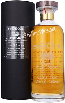 Picture of EDRADOUR 12YR NATURAL CASK 2013 60.7% 700ML BOURBON CASK MATURED