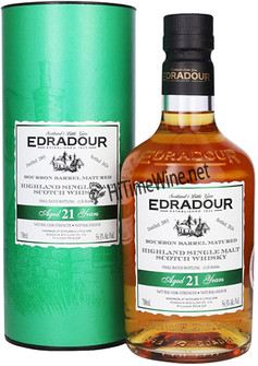 Picture of EDRADOUR 21YR BOURBON CASK MATURED 2003 54.3% 700ML HIGHLAND SINGLE MALT SCOTCH WHISKY