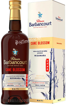 Picture of RHUM BARBANCOURT CANE BLOSSOM MIZUNARA CASK FINISH EXCLUSIVE EDITION GOLD RUM 45% 700ML