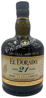 Picture of EL DORADO 21 YEAR RUM 40% 750ML