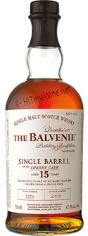 Picture of BALVENIE 15YR SINGLE BARREL SHERRY CASK 47.8% 750M SINGLE MALT SCOTCH WHISKY