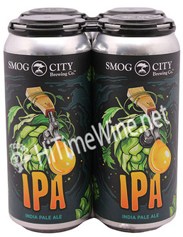 Picture of SMOG CITY BREWING COMPANY, SMOG CITY IPA; 7.3% ALCOHOL BY VOLUME; 4 PACK 16 OUNCE CANS.