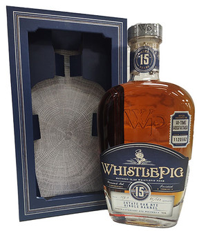 Picture of WHISTLEPIG 15 YEAR ESTATE OAK RYE HI-TIME STAFF BOTTLE 750ml