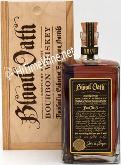 picture of BLOOD OATH PACT NO. #3 49.3% 750ML KENTUCKY STRAIGHT BOURBON WHISKEY (SPECIAL ORDER 1-2 WEEKS)