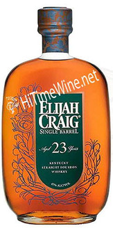 PICTURE OF ELIJAH CRAIG 23 YEAR; SINGLE BARREL, 45%, 750 MILLILITER BOTTLE; 11/27/1989 BARREL #33 (1 BOTTLE ONLY) KENTUCKY STRAIGHT BOURBON WHISKEY; SPECIAL ORDER