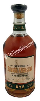 PICTURE OF WILD TURKEY RYE RARE BREED BARREL PROOF 750; NON CHILL FILTERED #4 CHAR 112.2 PROOF