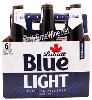 Picture of LABATT BLUE LIGHT 6 PACK 12oz BOTTLES