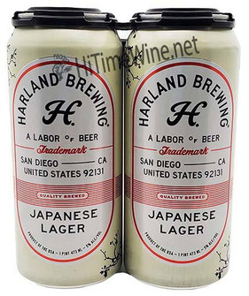 Picture of HARLAND JAPANESE LAGER/YUZU  16OZ 4 PACK CANS