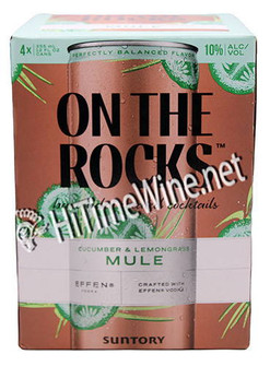 PICTURE OF ON THE ROCKS, CUCUMBER & LEMONGRASS MULE; 10% ABV, 4 PACK 12 OUNCE CANS