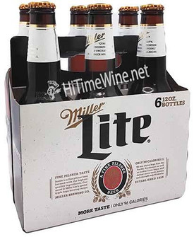 Picture of MILLER LITE 12OZ 6 PACK BOTTLES