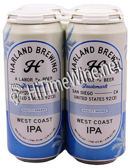 PICTURE OF HARLAND BREWING COMPANY, WEST COAST IPA; 6.5% ABV; 4 PACK 16 OUNCE CANS