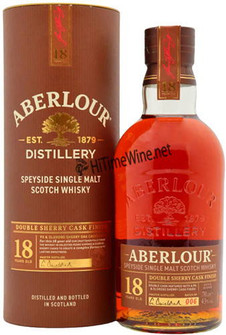 Picture of ABERLOUR 18YR 43% DOUBLE SHERRY CASK FINISH 43% 750ML SPEYSIDE SINGLE MALT SCOTCH WHISKY