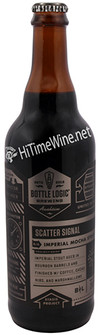 PICTURE OF BOTTLE LOGIC BREWING, SCATTER SIGNAL IMPERIAL MOCHA MARSMALLOW BARREL AGED STOUT; 12% ABV; SINGLE 500 MILLILITER BOTTLE