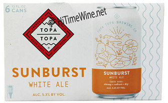 Picture of TOPA TOPA SUNBURST WHITE ALE 5.3% ABV 6 PACK 12oz CANS