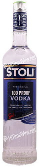 PICTURE OF STOLICHNAYA 100 PROOF VODKA; 750 MILLILITER BOTTLE; LATVIA