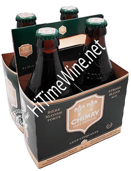 picture of CHIMAY CENT CINQUANTE GREEN 330 MILLILITER, 4 PACK BOTTLES