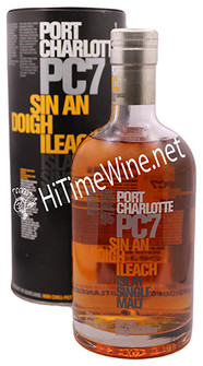 picture of BRUICHLADDICH PORT CHARLOTTE PC7; 61%; SIN AN DOIGH ILEACH; ISLAY SINGLE MALT SCOTCH WHISKY (WITH TUBE)