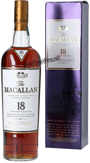 Picture of MACALLAN 18YR 2017 SHERRY CASK 43% 750ML HIGHLAND SINGLE MALT SCOTCH WHISKY