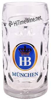 Picture of HOFBRAU MUNCHEN .5L DIMPLE GLASS MUG