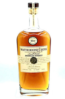 WATTIE BOONE SMALL BATCH BOURBON WHISKEY 50.9% 750ML ANCIENT RESERVE NEW CHAR BARREL AGED (PRESERVATION DISTILLERY)