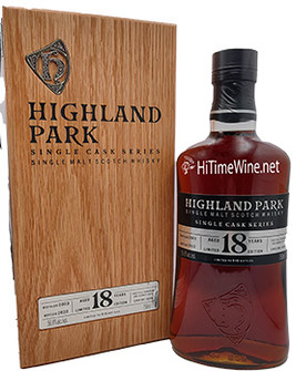 Picture of HIGHLAND PARK 18YR 2003 SINGLE CASK 56.9% 750ML B-22; SINGLE MALT SCOTCH WHISKY; CASK NO. 4099;