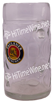 PICTURE OF PAULANER MUNCHEN, 1 LITER  DIMPLE GLASS MUG