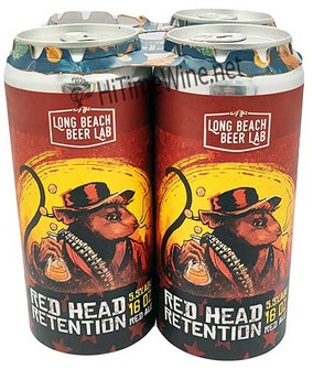 PICTURE OF LONG BEACH BEER LAB RED HEAD RETENTION 16OZ 4 PACK CANS
