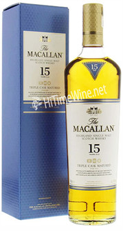 Picture of MACALLAN 15 YEAR TRIPLE CASK MATURED 43% 750ML (FINE OAK) HIGHLAND SINGLE MALT SCOTCH WHISKY