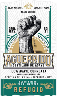 Picture of AGUERRIDO REFUGIO CALZADA HERNANDEZ 45.9% CUPREATA PECHUGA; 100% AGAVE CUPREATA