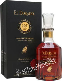 Picture of EL DORADO 25YR 43% SPECIAL RESERVE 750ML AGED BLENDED DEMERARA RUM