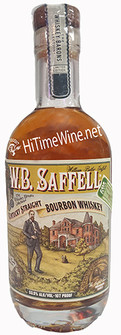 Picture of W.B. SAFFELL 107 PROOF  375 KENTUCKY STRAIGHT BOURBON WHISKEY WILLIAM BUTLER