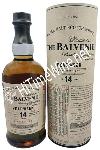 PICTURE OF BALVENIE PEAT WEEK 14 YEAR; 48.3%, 2002 VINTAGE, 750 MILLILITER BOTTLE, SINGLE MALT SCOTCH WHISKY (SPECIAL ORDER 1 WEEK)