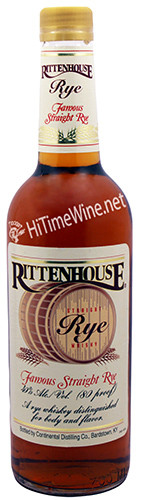 PICTURE OF RITTENHOUSE 2015 STRAIGHT RYE WHISKEY; 40%, 700 MILLILITER BOTTLE; HEAVEN HILL DISTILLERY KENTUCKY
