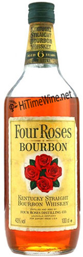 Picture of FOUR ROSES 6YR 1980 43% 1 LITER LOW FILL KENTUCKY STRAIGHT BOURBON WHISKEY